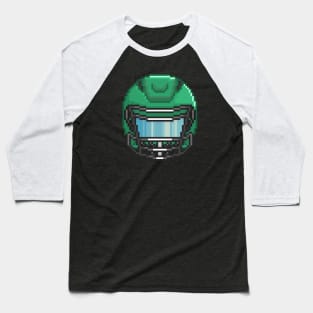 Helmet 2 Dark Green Baseball T-Shirt